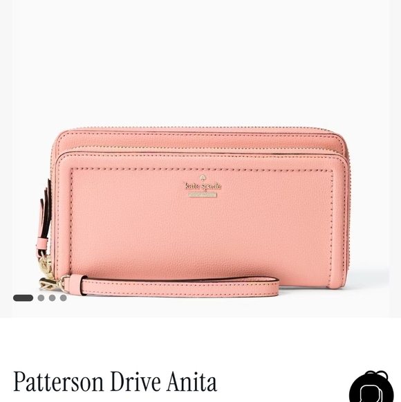 🍂🍁Like new Kate Spade Patterson Drive Anita Double Zip Wristlet Wallet - Picture 9 of 11